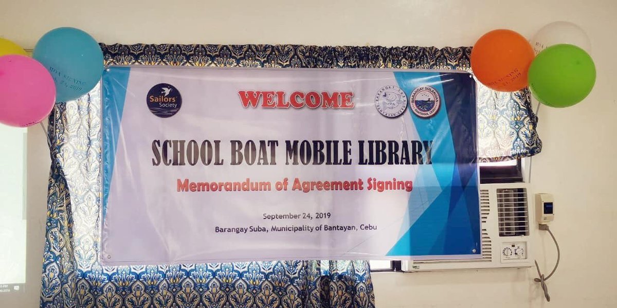 SailorsSociety's tweet image. Woohoo! We’ve just signed the MoA for our School Library Boat!

This mobile library will bring books to children in seafaring communities on islands in Cebu, #Philippines.

You can help us help more by donating at: sailors-society.org/give

#charity #impact #educationmatters