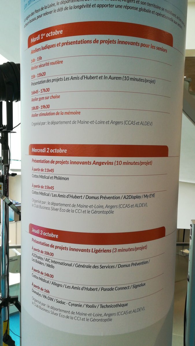 GC_Aldev's tweet photo. H-3h30 avant le début d'@EnModeSenior qui peaufine ses stands. Ici c'est le programme des Pays de la Loire engagés pour la Silver Economie avec les @paysdelaloire, le @Maine_et_Loire et @AngersConnected ! Venez nous retrouver dans le Hall de l'Auditorium. https://t.co/sTje7WgwV5