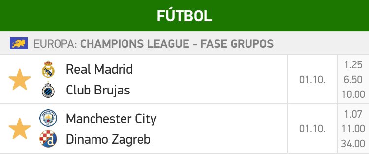Multi_Apuesta's tweet photo. Si estos 2 partidos de Champions hoy acaban 0-0 regalaré 100€ a cada persona que haga RT a este tweet. https://t.co/NCfVHgwYv5