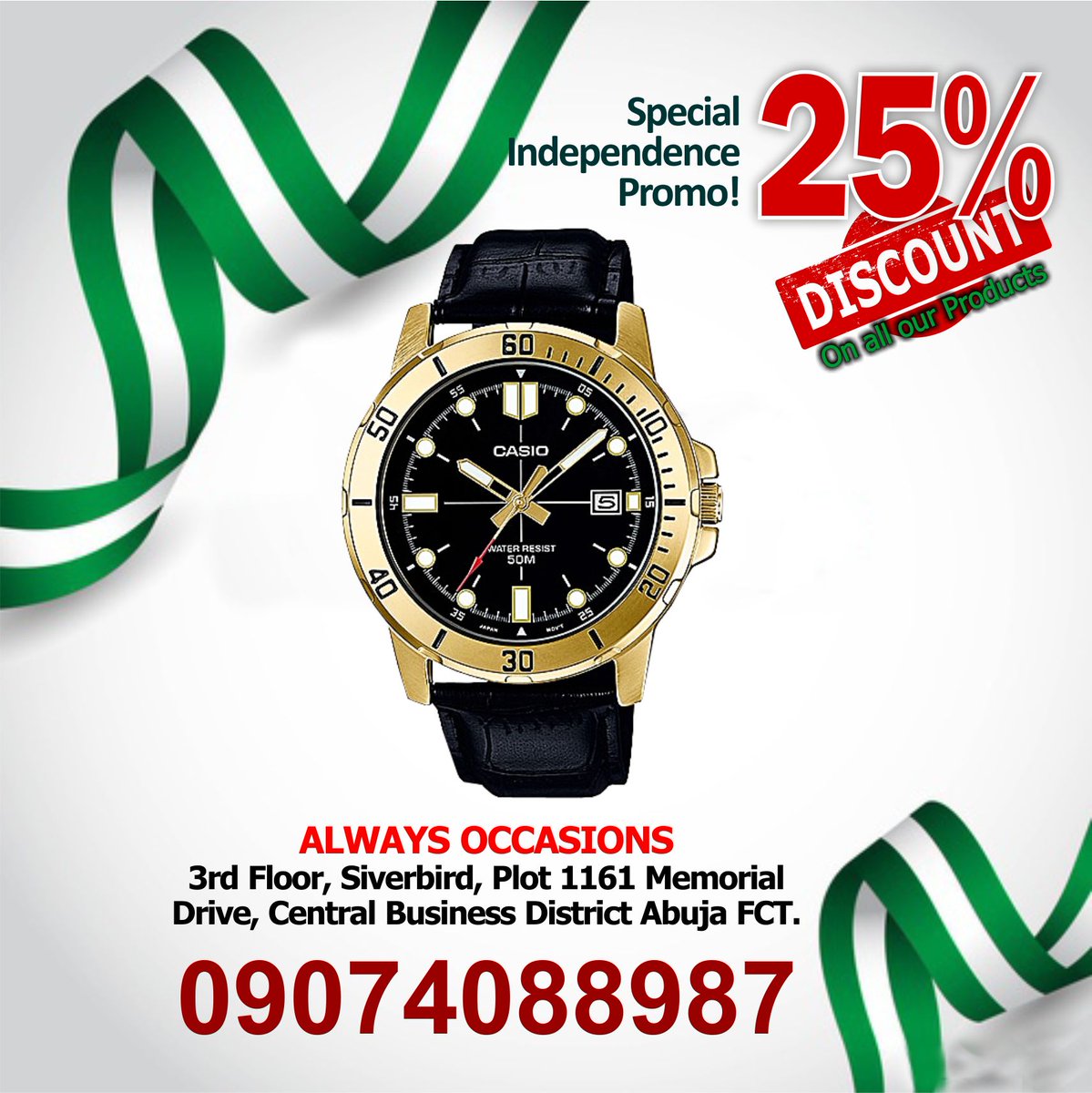 occasionsplus's tweet photo. #independence #deals and #promo today.... 25% #discount available call and walk in to #grap it https://t.co/OhlrYbeE69