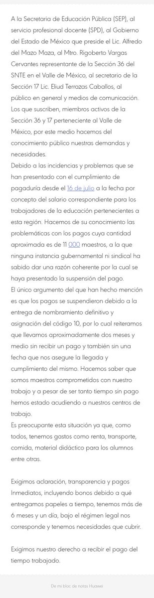 Yogatensia's tweet photo. #sinpagos #seccion17y36 #somosdocentescomprometidos
#solicitamosnuestropago
@SEIEM_ @RedAMLOmx @Milenio @SnteNacional @Seccion36Ofic @AristeguiOnline @SEP_mx https://t.co/4x2LD7fNWM https://t.co/azmu1hVSaM