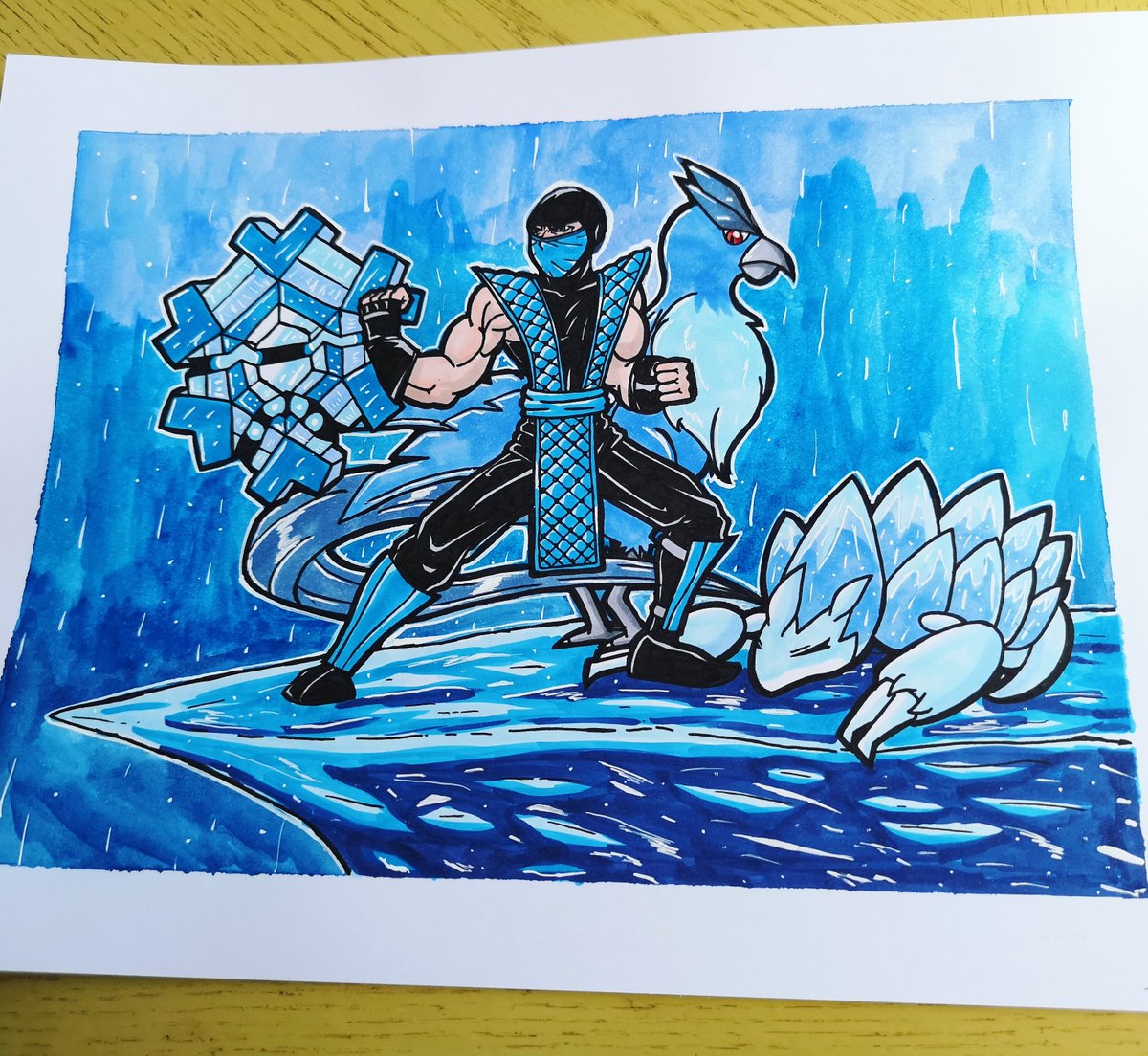 SpeedBrkr's tweet photo. Kool #MortalKombat #fanart by arpee_j (via /r/@MortalKombat)!

More of his works here: https://t.co/H9vacNm0he

#LevelUpArt #SubZero #Scorpion #Reptile #MK11 #MK3 #UMK3 #MortalKombat3 #MortalKombatArt #UltimateMortalKombat #UltimateMortalKombat3 #CopicMarkers #CopicArt #Art https://t.co/inEZAspNDW