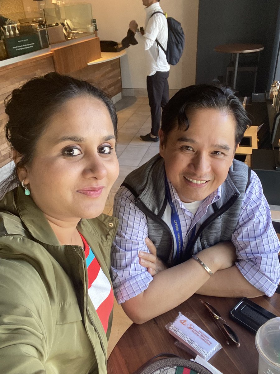 DrHiralKhatri's tweet photo. It was a great time chatting and discussing leadership with @llouieotr this afternoon over coffee. @asian_ot is a fabulous association for Asian pacific heritage and so good to have this great leader on the board. learnt a lot. @AOTAInc #otleadership #ot #aota #otleaders https://t.co/SxbPol5PGV