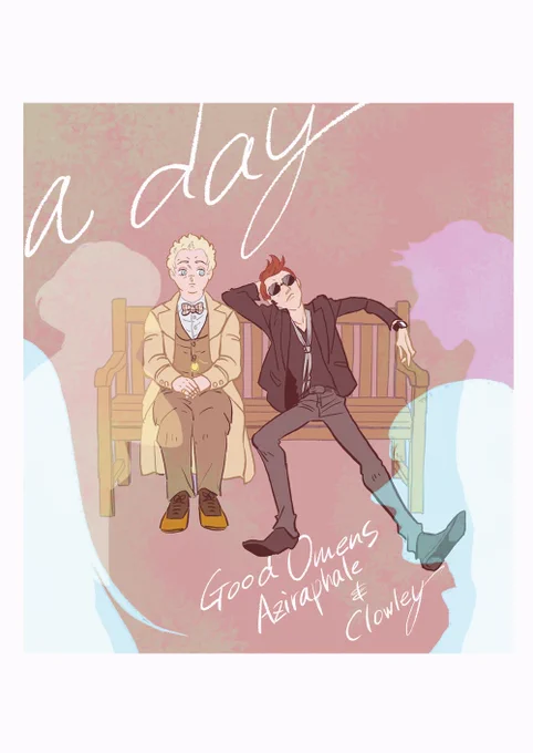 ム10/20新刊②『a day』サンプル。天使と悪魔が通りすがりの人間を観察したりちょっぴり干渉したりする日常漫画。A5/26p。こちらも通販情報後日流します! 