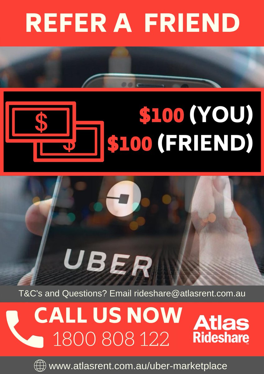 🔥 Get $200 - UBER Referral Program 🔥

T&C's:
Please email rideshare@atlasrent.com.au for any questions!

#uberrentals #uberdriver #uberdeals