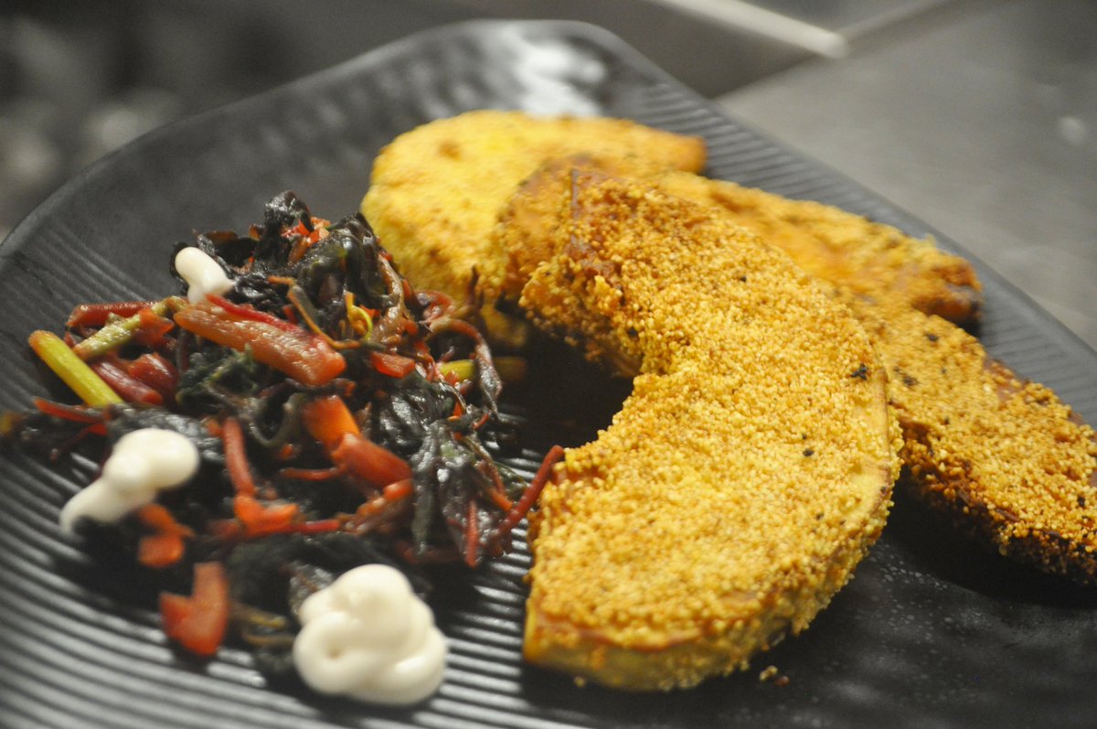 Breadfruit Rawa Fry.

#authenticgoancuisine #wellnessmenu #seasonalingredients 
#organic #hyperlocal #ecoluxury #diningwithaview #appetitejournal #goadiaries #dailyfoodfeed #tasteintravel #liveauthentic #caboserai #caboderama #southgoa #homegrown #golocal #localexperiences