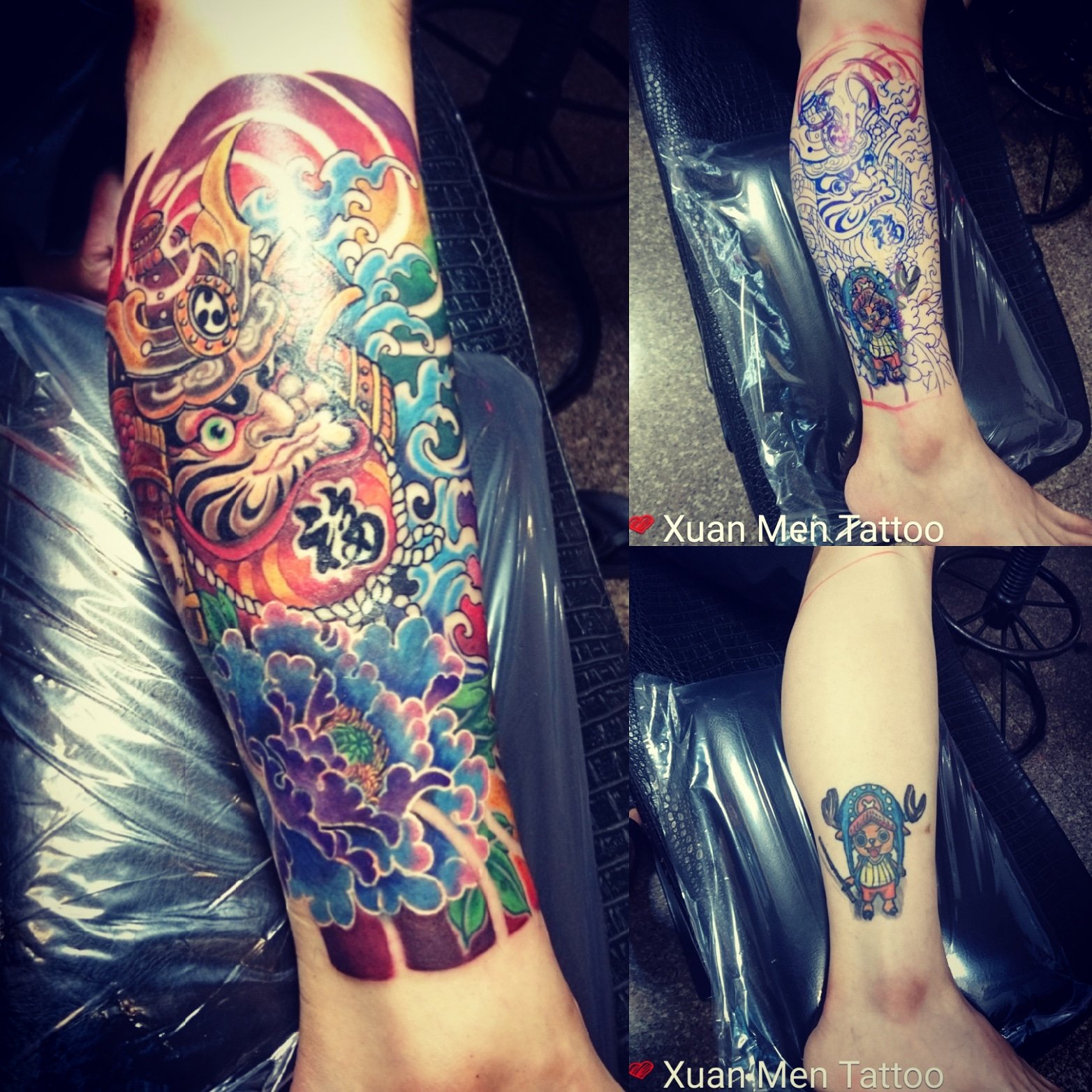 日式胳膊板雾纹身图案 纹身图案大全 怪咖纹身刺青