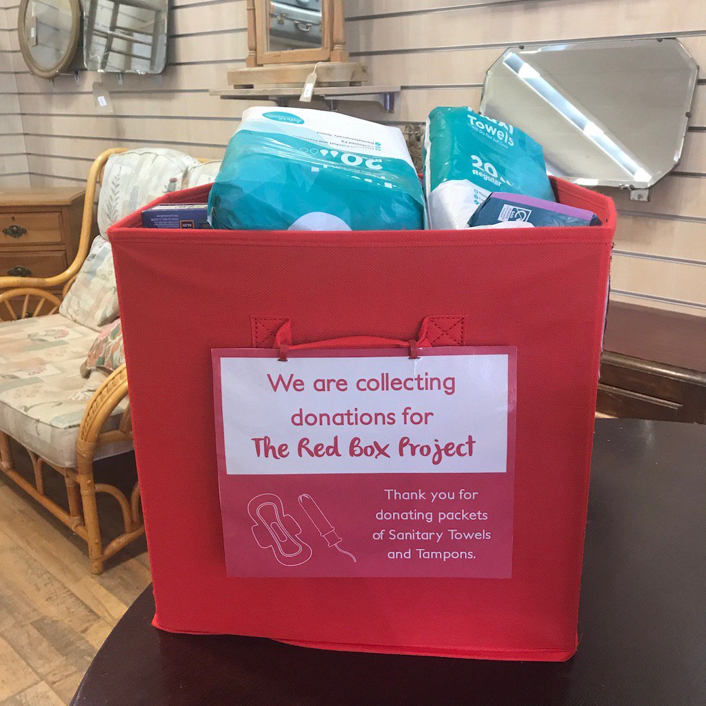 emmauscol's tweet image. This month we celebrate the first birthday of the #TheRedBoxProject in Colchester, which ensures no young person misses out on their education because they have a period. You can donate sanitary items at our Home Shop at 99 High Street. Find us ow.ly/Prxv50wwk0Q