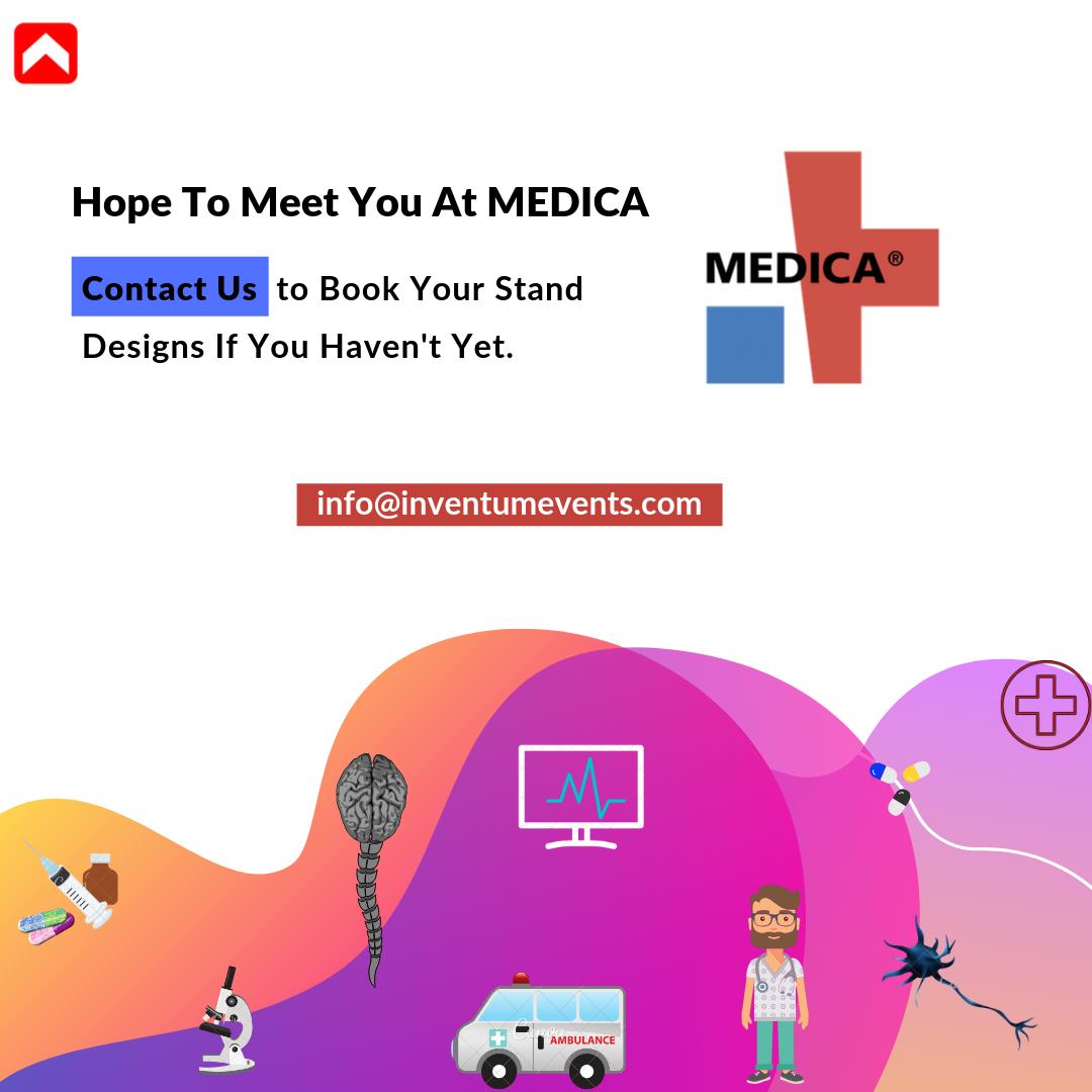 InventumEvents's tweet image. It is back! Where the world of medicine meets - #Medica
18th to 21st November 2019 in #MesseFrankfurt !
We're so excited.
Are you?
Want to exhibit but haven't booked a stand design yet?
Contact us now to request a proposal.

#standdesign #event #medica19 #boothdesign #exhibition