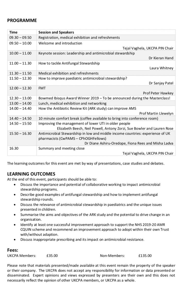 Our masterclass is next week. Last few places bit.ly/2RHc3Tl. #UKCPAPIN