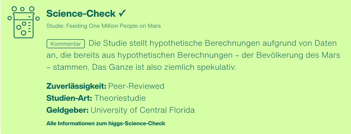 derrey's tweet image. Wie aussagekräftig ist eine Studie, die gerade Schlagzeilen macht? Ab sofort ordnen wir bei @higgsmag Studien für unsere Lesenden kritisch ein – damit Ihr wisst, woran Ihr seid. Mehr Infos zum #ScienceCheck: higgs.ch/higgs-nimmt-st…