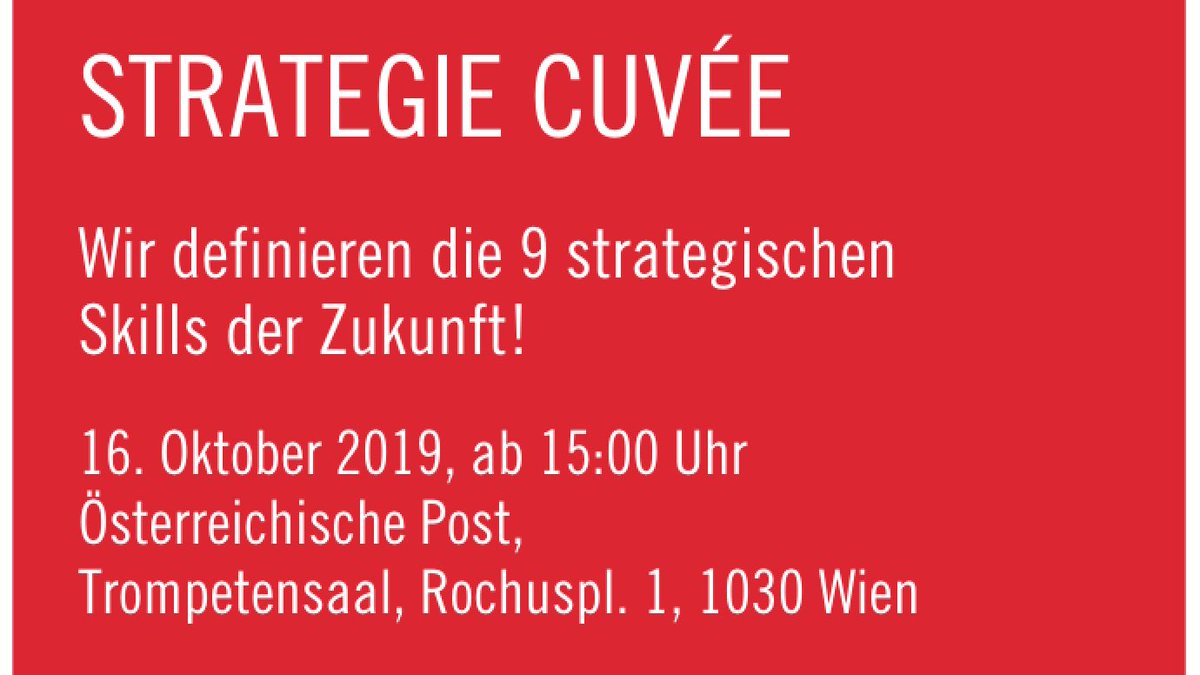 Große Fragen und sympathische ExpertInnen warten auf euch! Bei Strategie Cuvée am 16.10 im Tropetensaal der Post. 
Die letzten Tickets gibt's auf eventbrite.com/e/strategie-cu…