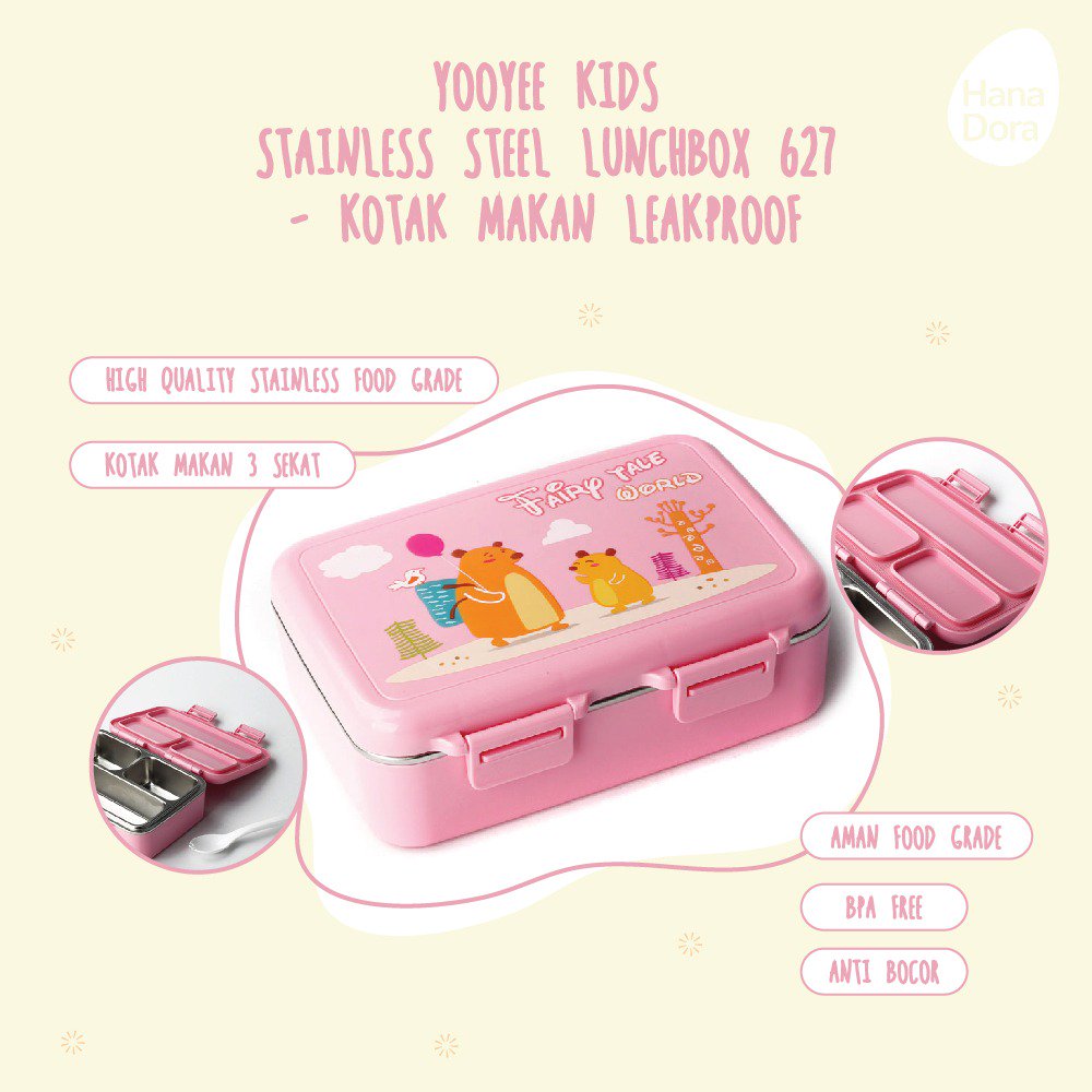 Hanadora_com's tweet photo. Moms, kalau si Kecil diberikan bekal makan dengan lunchbox seperti ini pasti ia akan makin semangat makannya!
Yuk, beli Yooyee Kids Stainless Steel Lunchbox 627 di https://t.co/RjOhsAEz0q atau WhatsApp: 0816970677
.
.
.
.
.
#hanadora #yooyee #lunchbox https://t.co/c3s6EvW4JW
