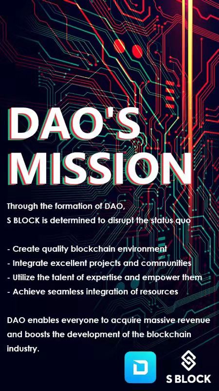 SBlockInternal's tweet photo. DAO has 6 main missions!
📌Disrupt the Status Quo
📌Construct Quality Blockchain Environment
📌Integrate Resources, Excellent Projects and Communities
📌Achieve seamless integration of resources
📌Utilize the talent of expertise and Empower Community
📌Mutual Benefits https://t.co/XxJpedtmuy
