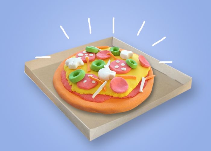 ZephyrPlay's tweet image. How to make pizza? You can make it  easy with Zephyr. You just need imagination and different color of Zephyr. #Imagination #Creative #Creativity #zephyr #playdough #plasticine #clay #bake #kids #toys #toys