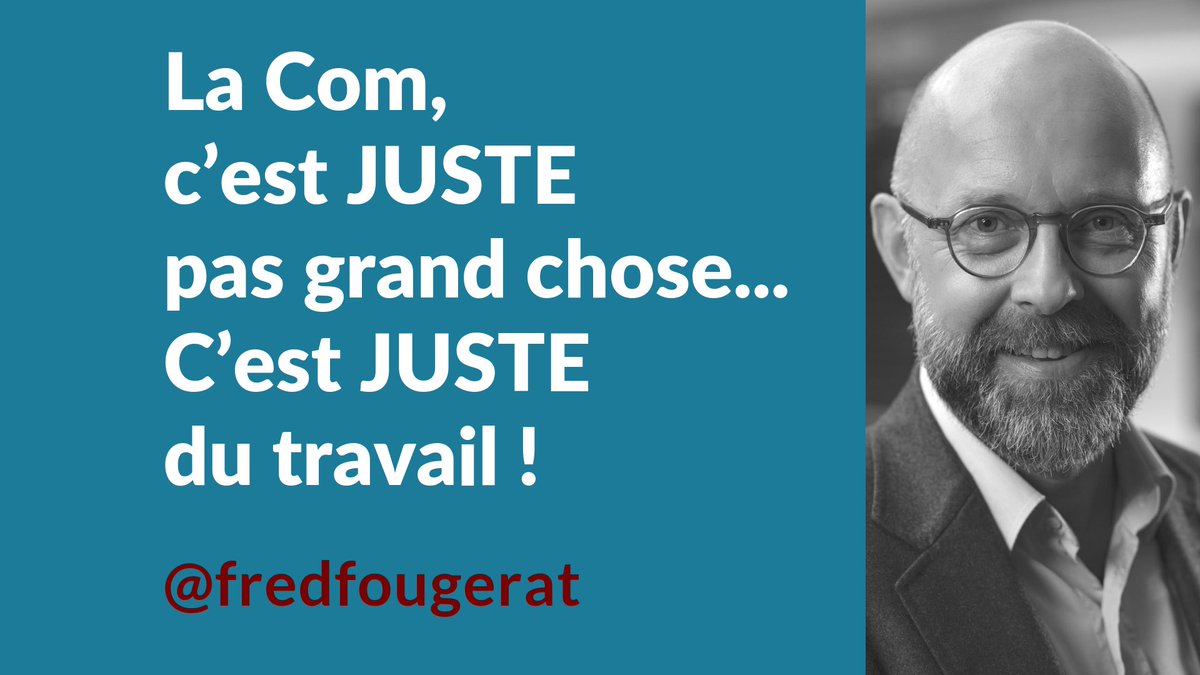 fredfougerat's tweet image. En #communication, il faudrait presque s’excuser de travailler, parce que finalement on nous demande juste une newsletter, juste un discours, juste une vidéo, juste une punchline, juste un effet whaou, site web, logo : un «petit» «truc» «sympa» et «rapide» !
#LaComEstUnMetier