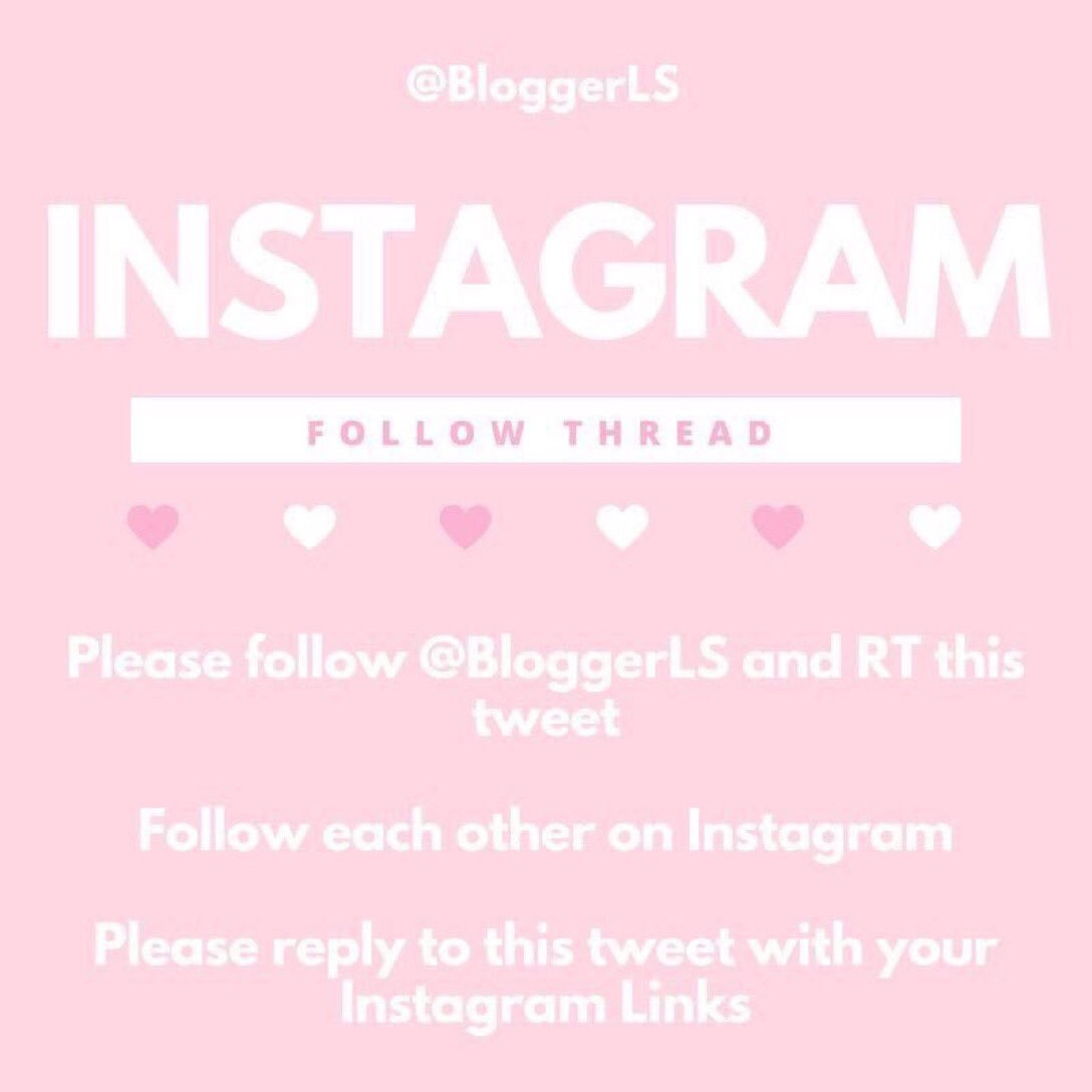 BlogDiscover's tweet photo. It's Tuesday! Which means it’s time for an Instagram follow thread. 💖

Please follow @BloggerLS, RT this tweet and leave your links below.

- clemloves 💕#BloggerLoveShare https://t.co/psn0i5iaph
