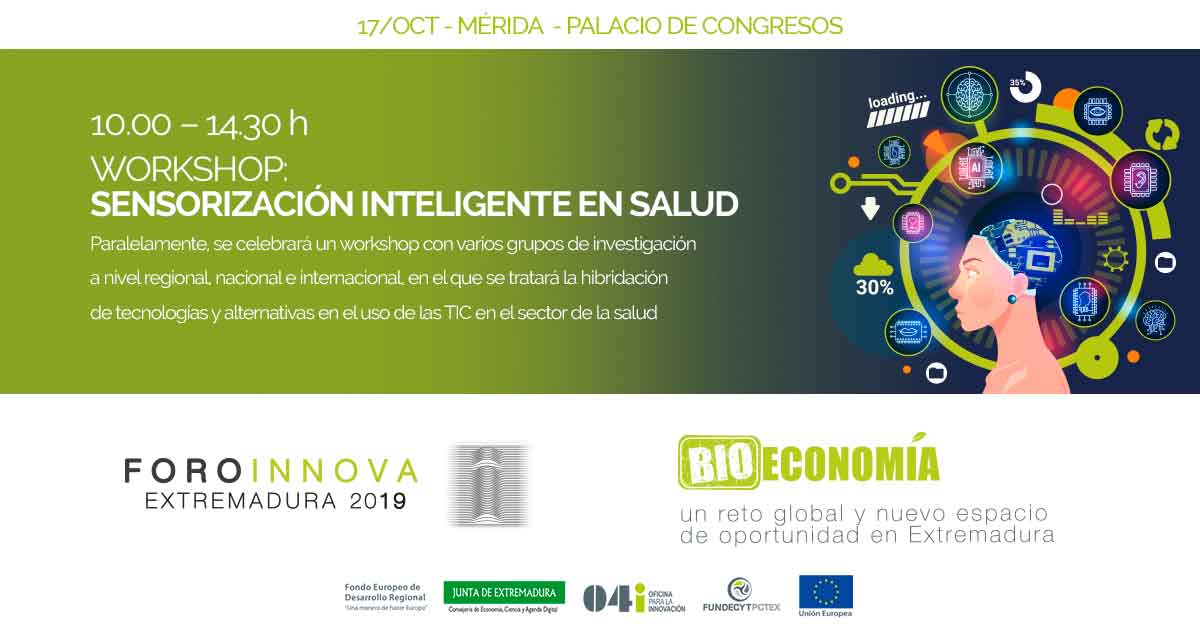 ccmijesususon's tweet image. Workshop de #Sensorización Inteligente en Salud el 17/10/2019 en Palacio Congresos Mérida. Organiza @Junta_Ex @FundecytPCTEX @ccmijesususon  y Ofic. para Innovación. @juansmargallo @jlchache @sanchezmargallo 
#October1Europe
oficinaparalainnovacion.es/foroinnova2019…