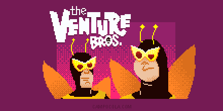 CampoCola's tweet photo. These low level monsters -> Henchman 21, and 24 of the The Fluttering Horde.
#TheVentureBros #pixel_dailies #pixelart
@Pixel_Dailies @aseprite #LowLevelMonster @adultswim @jacksonpublick https://t.co/zVKppHyfhO