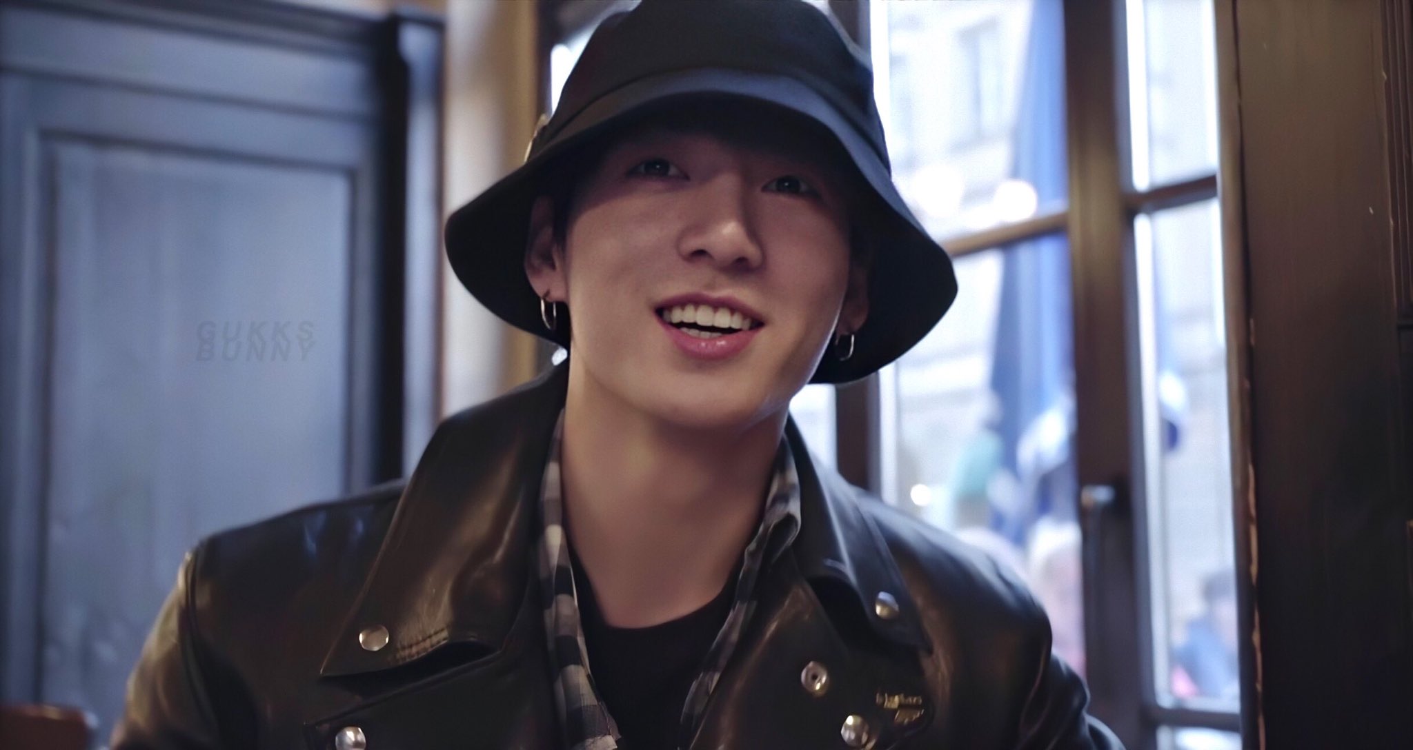 golden⋆ on X: the leather jacket the bucket hat he's so