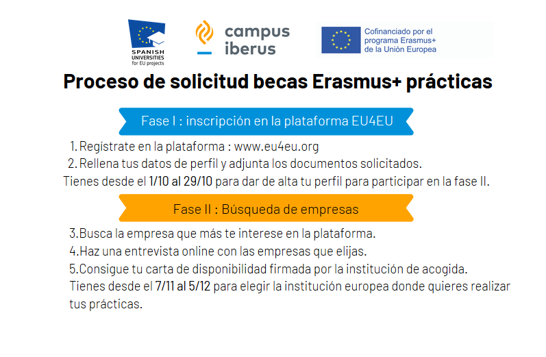 CampusIberus's tweet photo. 📝 Abierta Fase I de inscripción en la plataforma EU4EU para realizar prácticas en instituciones extranjeras. 

🌐Sube tu perfil a : https://t.co/bMZlhzfzW3

Más info: https://t.co/Mj5uvE6Spw

✉movilidad@campusiberus.es

 @EUErasmusPlus
 @sepiegob https://t.co/pvSTbzDvIQ