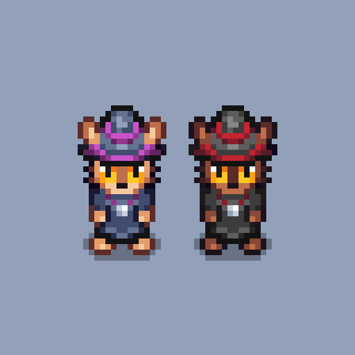 CPMGameDev's tweet image. Day 1 of #devtober: setup game project, worked on cat mage duo and dungeon tileset. Meet Buffy (Left) and Willow (Right). Master cat magic while climbing a towering dungeon filled with enemies and puzzles. #indiedev #gamedev #pixelart #gameart #aseprite #wip