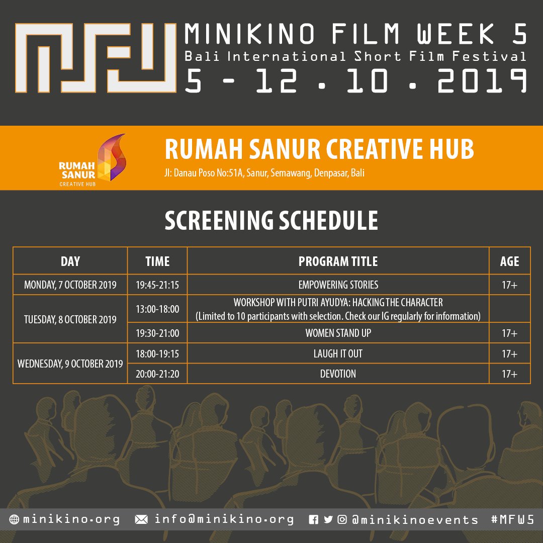 Here's the detailed information for programs held at Rumah Sanur Creative Hub.