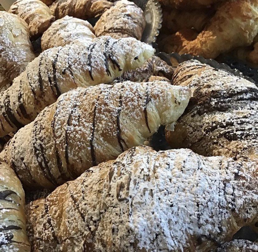 EspressoLdnont's tweet photo. Tuesday’s are Croissant Day here. Almond, Cheese or Chocolate . Celebrate Your Coffee #InternationalCoffeeDay  #pilotcoffee #directtrade #ldnont https://t.co/1Qg18Semjb