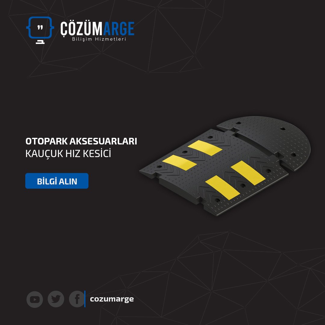 KAUÇUK HIZ KESİCİ

Detaylı bilgi için ;
cozumarge.com.tr

#donanim #turnike #yuztanima #kartokuyucu #parmakizi #access #personel #kilit #buton #alarm #dedektor #otopark #bariyer #plaka #ogs #hgs #mobil #yazilim #plakatanima #mobilotopark #biletliotopark #personelkontrol