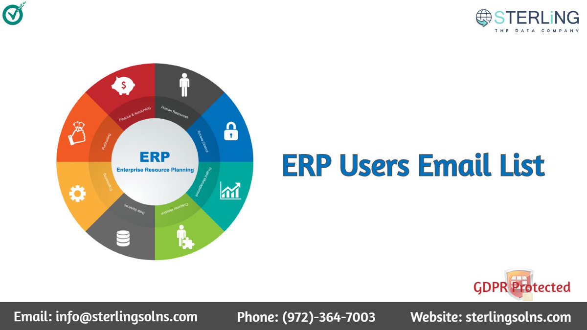 Get rid of the problems in failure campaigns with outdated data. Get our updated ERP Users Email List for good results.

#ERPUsers #database #users