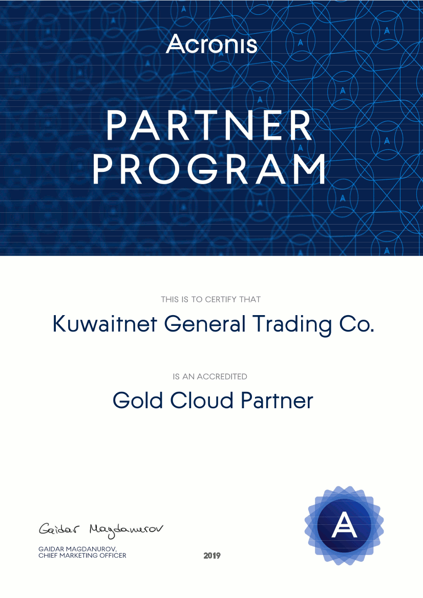 _Bashar's tweet photo. Congratulations @KUWAITNET team on achieving @Acronis Gold Cloud Partner! #Cloud #Backup #ITBackup #CloudBackup #KWIT https://t.co/nDkTiftueL
