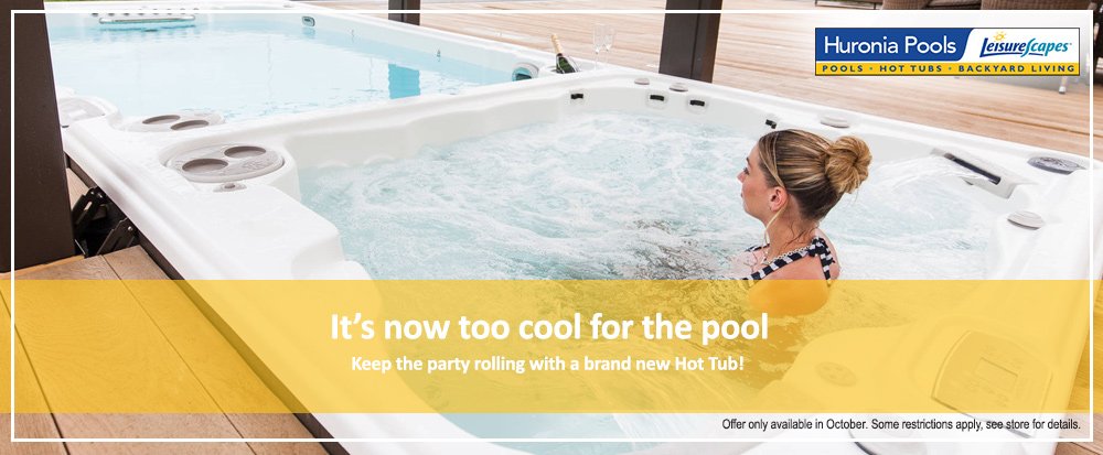 huroniapools's tweet image. It’s now too cool for the pool. Keep the party rolling with a brand new Hot Tub!

Save up to 10% on in-stock tub hot tubs

ow.ly/nQZY50wrY5h
