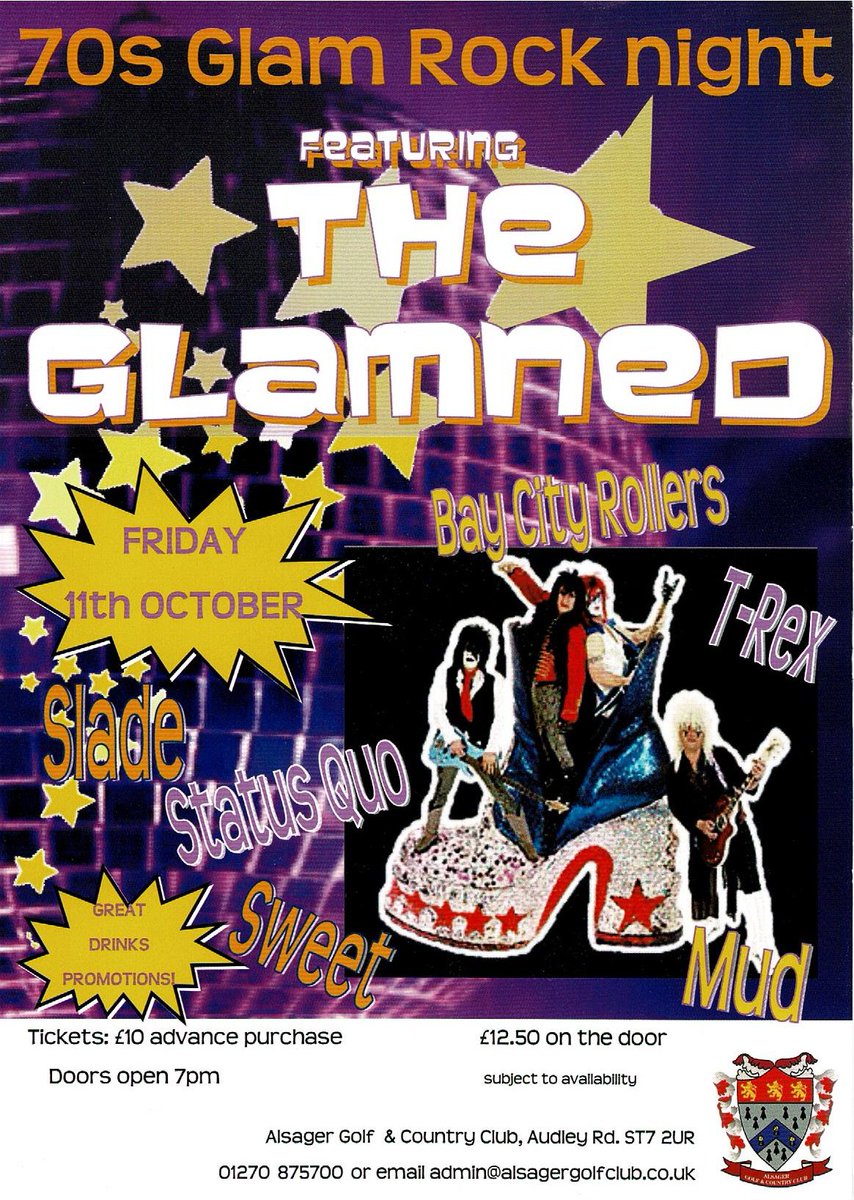 A top night's entertainment guaranteed. Re-live the 70's!!!! Great Music, Great venue, wide range of beers, wines and spirits. Great prices