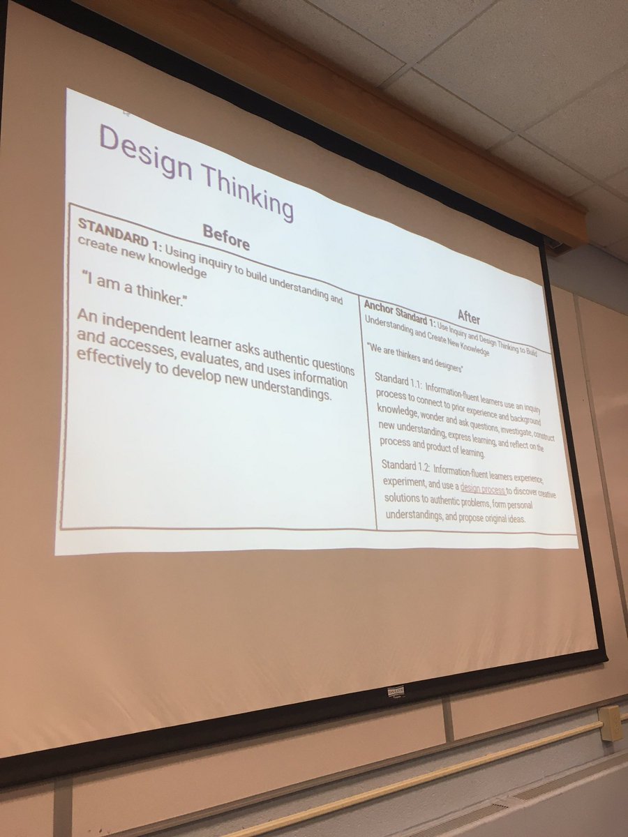 ICSD_Spencer's tweet image. So pumped to see design thinking in the new Empire State Information Fluency Continuum (i.e. library standards)! #icsdlibs #icsdedtech
