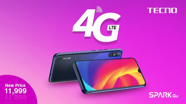 TecnoMobilePK's tweet photo. #SparkGO with 4G LTE support is now available at a new price of PKR. 11,999. Go get yours NOW!

#TecnoMobilePakistan https://t.co/skzTQQllzW