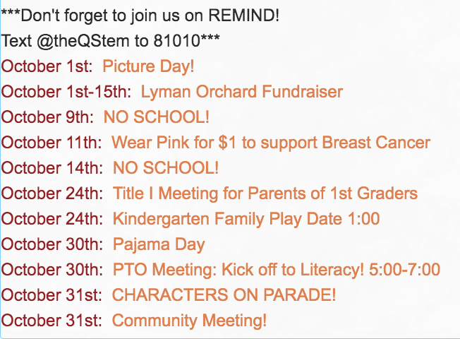 FALLing into a busy schedule in October! #Qstem #Quinnipiacstem