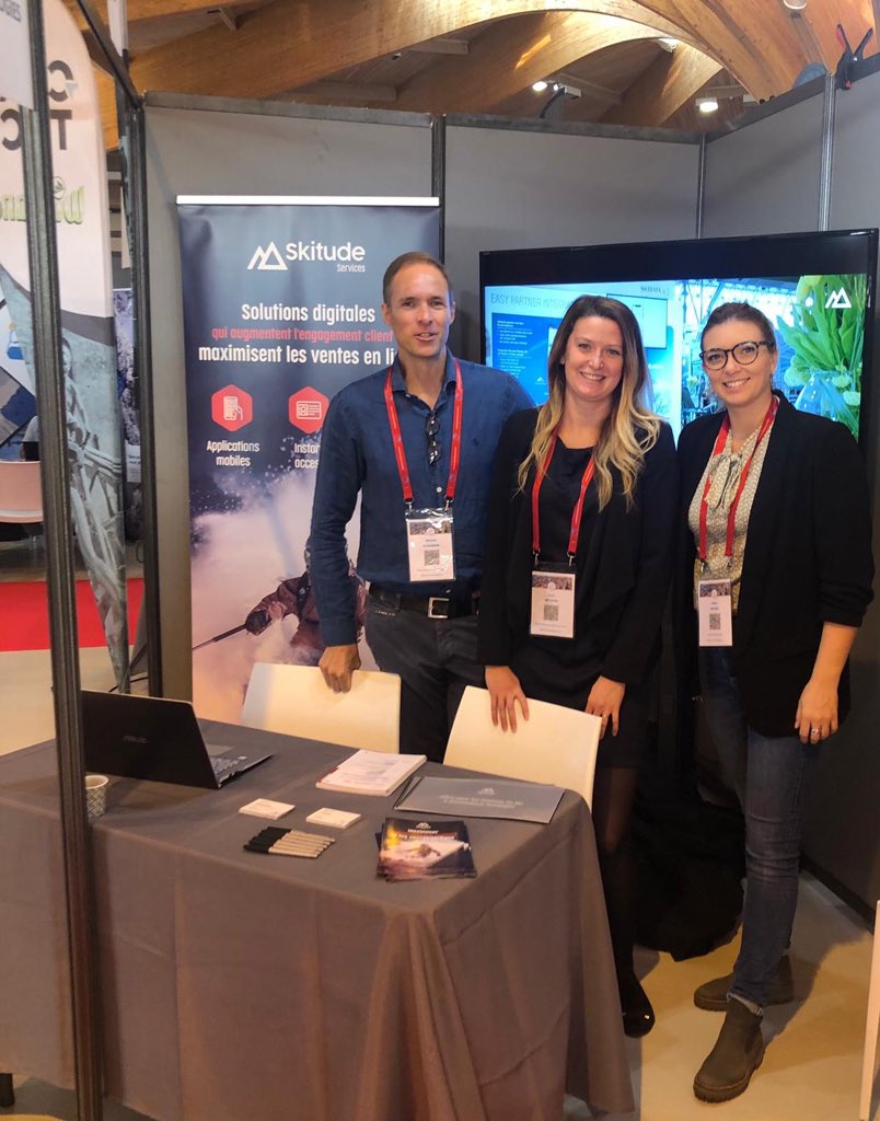 Au congrès des @DSkiables de France avec l’équipe @Skitude pour parler #digital #appli #InstantAccess #CarteSkitude #DSF2019 #DSF19 #ski ⛷#outdoor #montagne #stations #Besancon 🏔