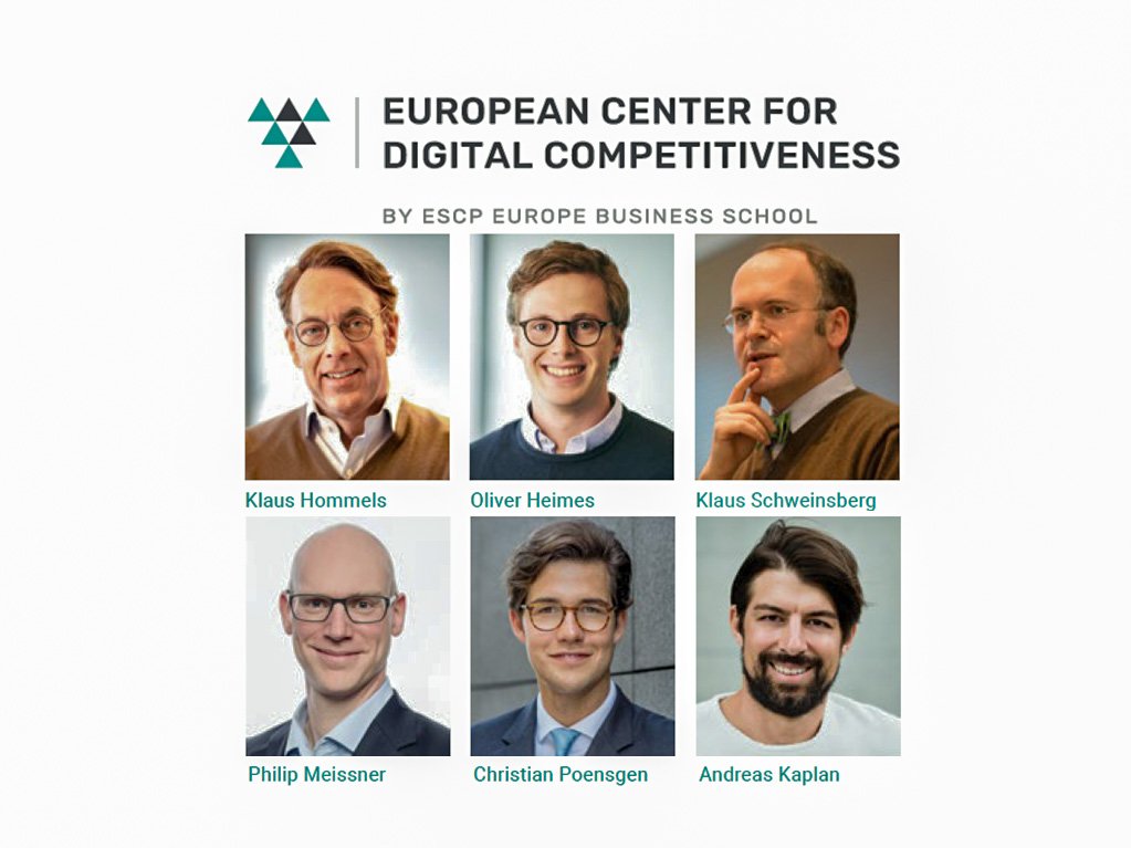 #DigitalCompetitiveness Center <a href="/ESCPEurope/">ESCP Business School</a> Berlin: #KlausHommels, #OliverHeimes, #KlausSchweinsberg, #PhilipMeissner, #ChristianPoensgen, #AndreasKaplan in the starting blocks for #Europe to become #drivingforce in the #digitalrevolution: digital-competitiveness.eu