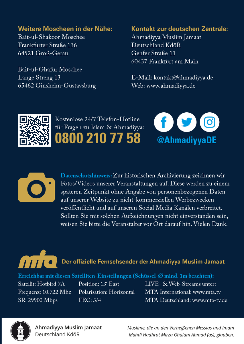 AtaMoschee's tweet photo. Am 03. Oktober 2019 findet der Tag der offenen Tür In der #AtaMoschee #Flörsheim statt. Wir laden Sie ganz herzlich in unsere Ata Moschee ein. Nehemn Sie sich Zeit und entdecken Sie den Islam hautnah und direkt von praktizierenden Muslimen. #tdot19 https://t.co/tqnadhjNDR