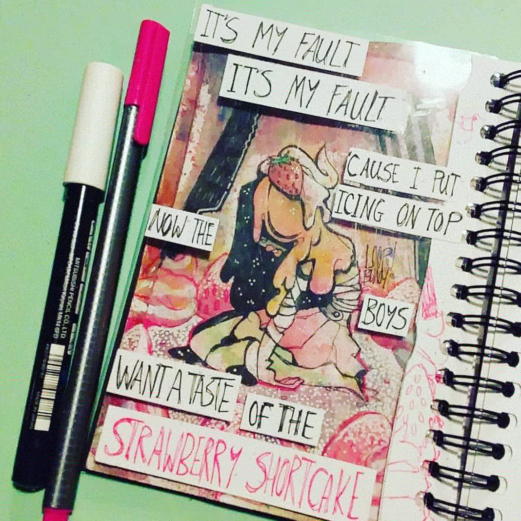 loopbunnysart's tweet photo. Strawberry shortcake from the album k-12 inspired drawing
#MelanieMartinez #k12 #crybaby #loopbunnysart #sketchbook #drawing #watercolorpainting #art https://t.co/206opHqU4M