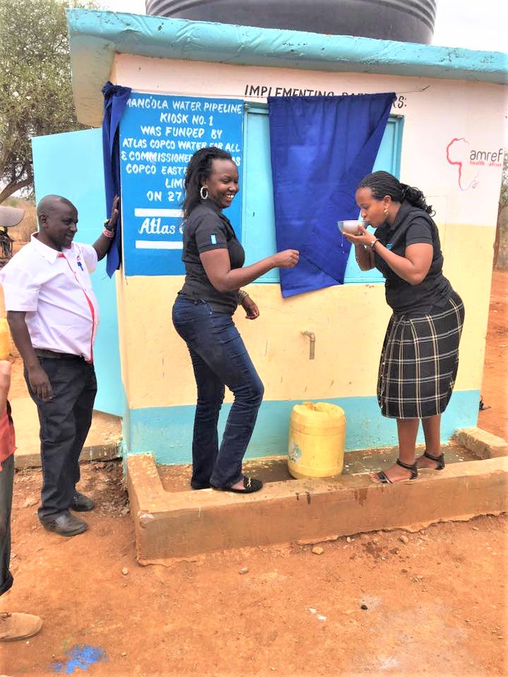 Friday 27th Sept <a href="/AtlasCopcoEA/">Atlas Copco E.Africa</a> commissioned Mangola water project in Kitui County, Kenya which will serve 4000 people including schools around. The project was funded by Atlas Copco WaterForALL and implementing partners were AMREF health Africa <a href="/Amref_Worldwide/">Amref Health Africa</a> 
#WaterForALL