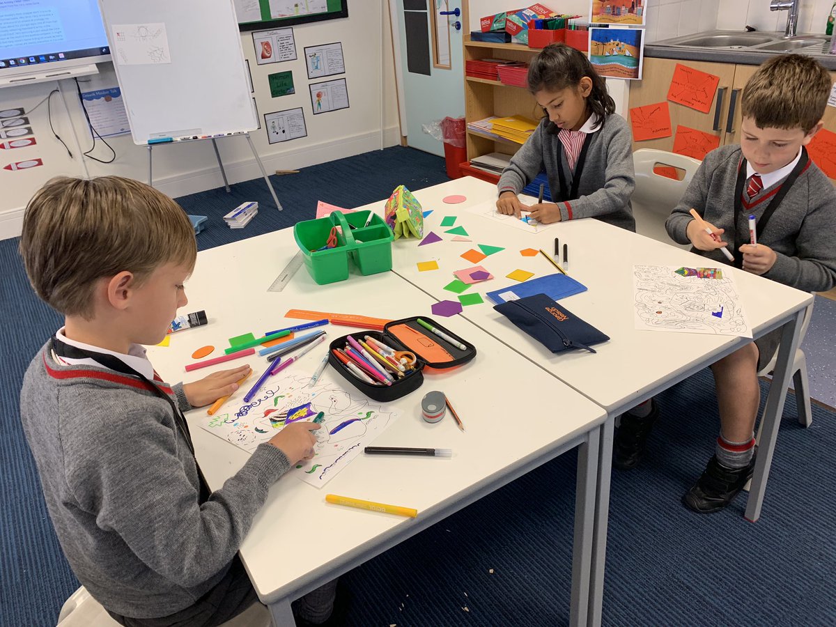 Year 3 have been inspired by Kandinsky’s abstract art. We listened to classical music and drew and coloured how we were feeling and what we were thinking. #BGSyear3 #BGSart