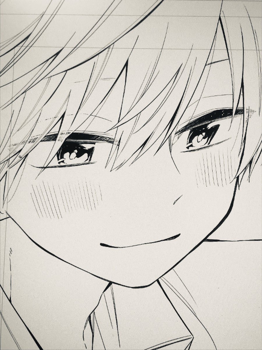 個人的にいい顔描けた 