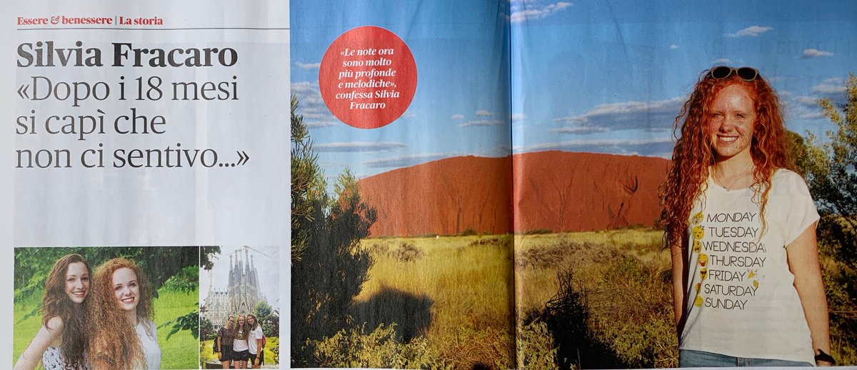 andporta's tweet photo. La #musica ha un suono diverso, per Silvia, che ha festeggiato l'#udito ritrovato con un viaggio da sola a Sydney. Su #BenEssere in edicola racconto la storia di questa ragazza speciale. #sordità #impiantococleare #orecchiobionico #SilviaFracaro @BurloGarofolo @SanPaoloEditore https://t.co/DuAi4giO1T
