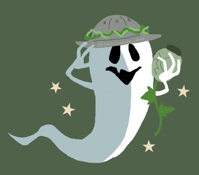 「ghost holding」 illustration images(Oldest)