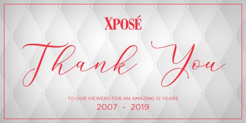 This Friday will be the final episode of #Xpose after 12 amazing years. Tune in to @VirginMedia_One at 6pm for your last fashion/beauty/entertainment fix along with a look back at some of the best bits from over a decade of shows! ⭐️