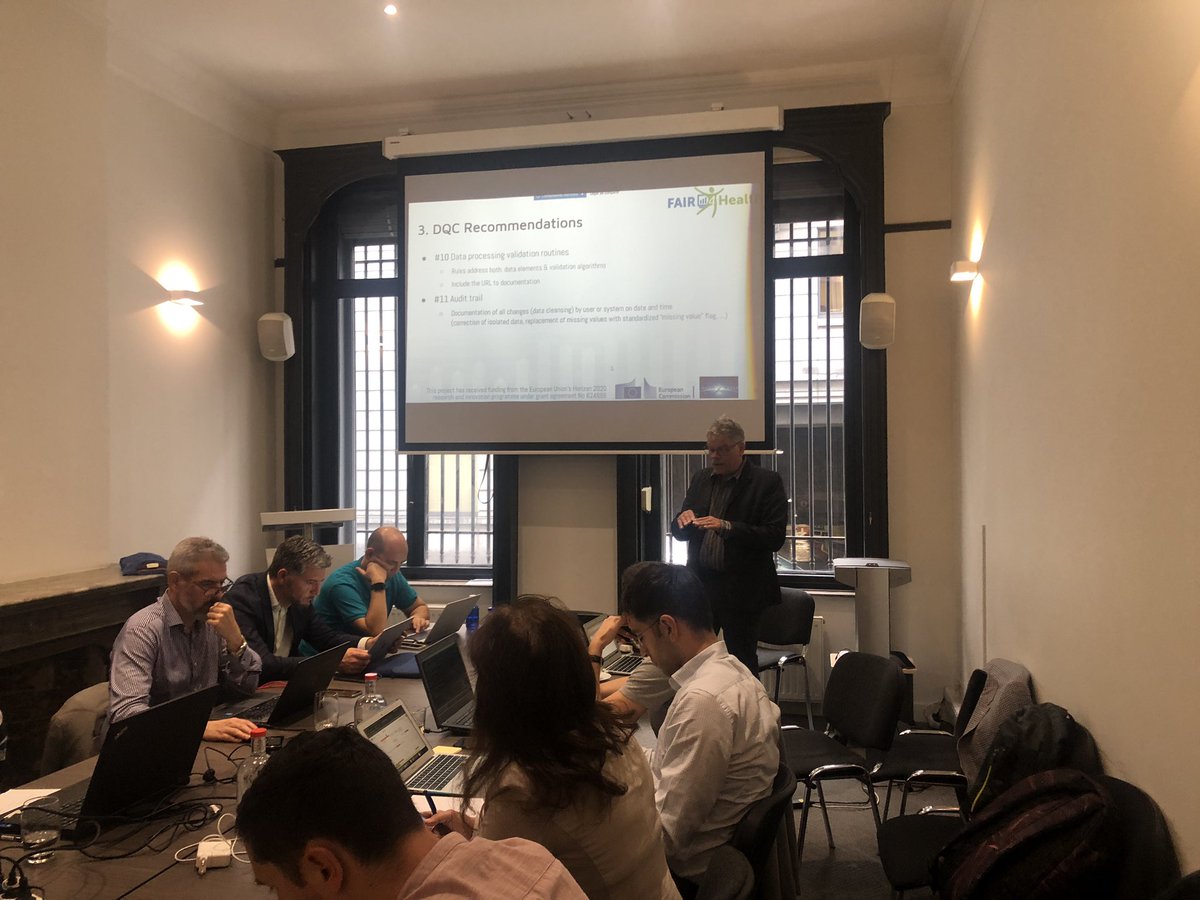 Fair4Health's tweet image. Thomas Deserno by @plri_de present #DataProvenance in #FAIR4Health project