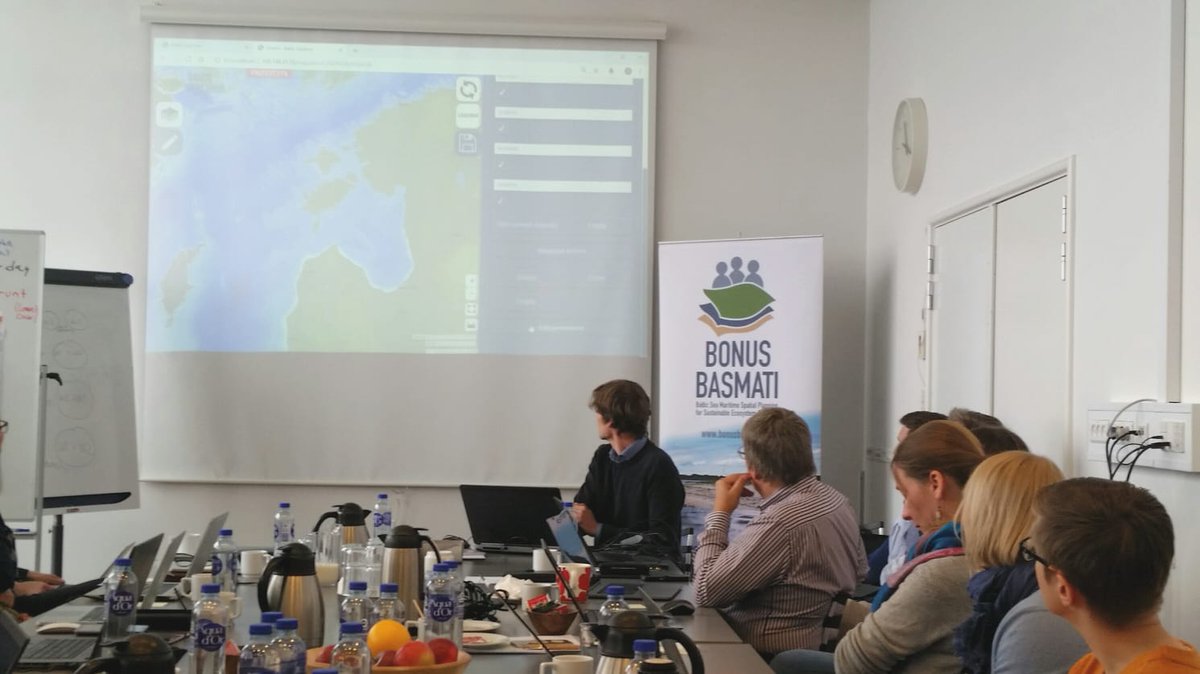 bonusbasmati's tweet photo. #BONUSBASMATI partners are gathered at Aalborg University Copenhagen to prepare for the third project year. Discussing Baltic Explorer functionality, developed by the FGI team. https://t.co/exgtaZkb2o