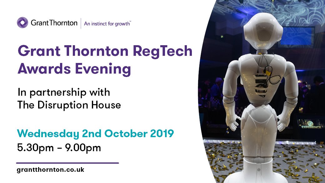 Excited to be supporting the launch of the inaugural RegTech Index with Grant Thornton tomorrow. Thank you to the team who helped make it happen.