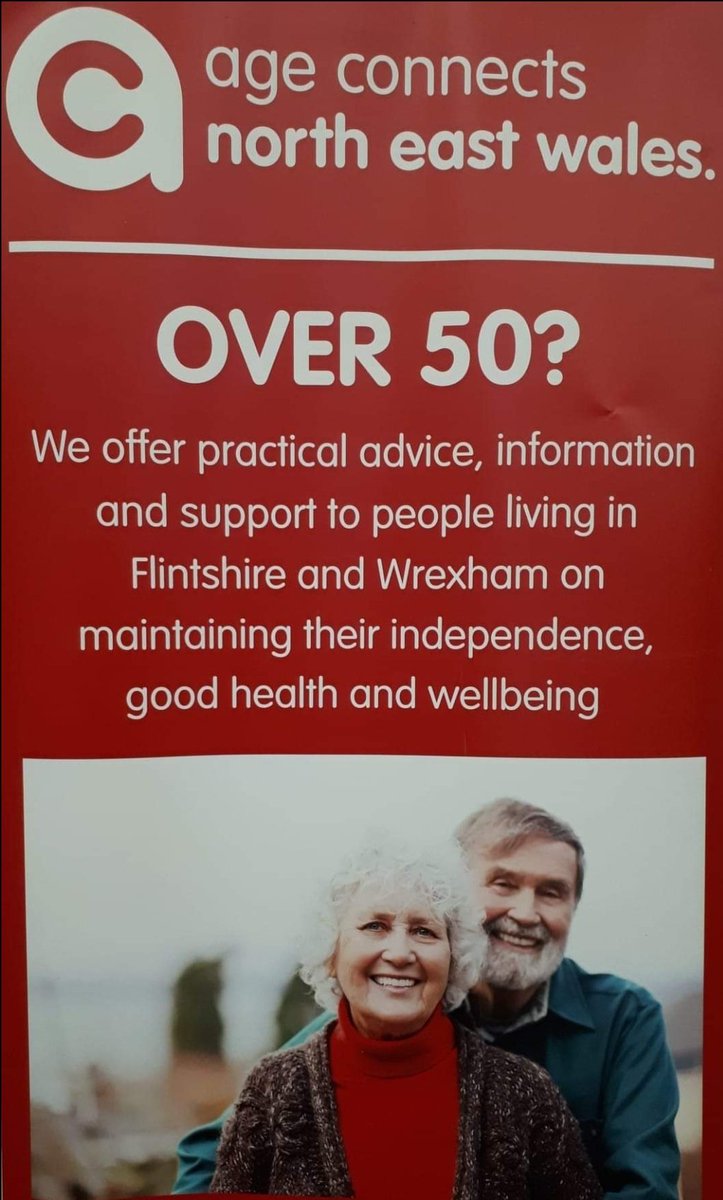 Happy National day for Older People!
Pop along and see us. 
Maria is at Flintshires 50+ action group event at civic hall in Connahs Quay.
Hayley and Anna are in Wrexham at Ty Pawb.